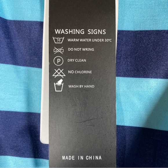 Ladies' MIROL Cutout Shoulder, Mixed Stripe Midi Dress - Picture 8 of 8